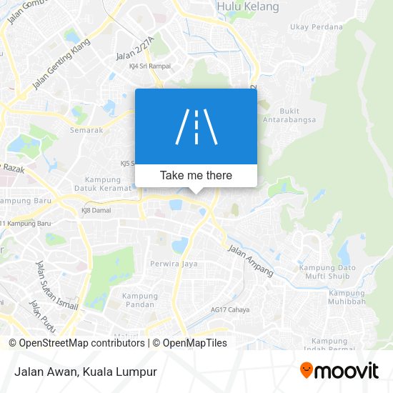 Jalan Awan map