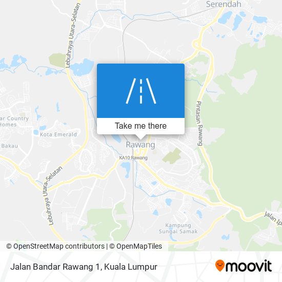 Jalan Bandar Rawang 1 map