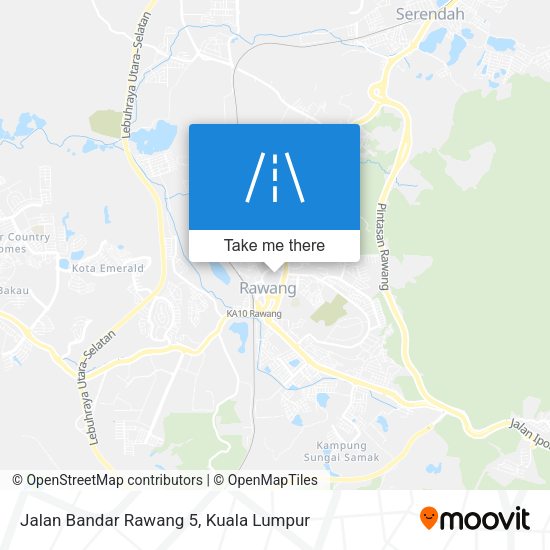 Jalan Bandar Rawang 5 map