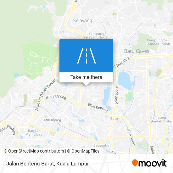 Peta Jalan Benteng Barat