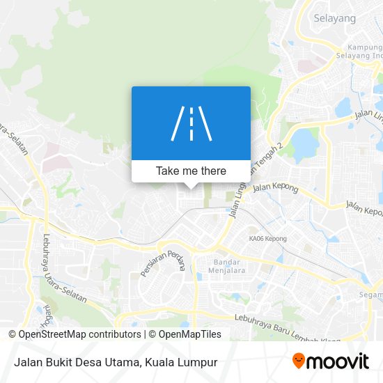 Jalan Bukit Desa Utama map