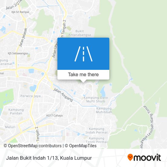 Jalan Bukit Indah 1/13 map