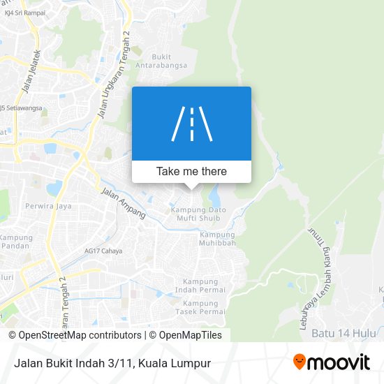 Peta Jalan Bukit Indah 3/11
