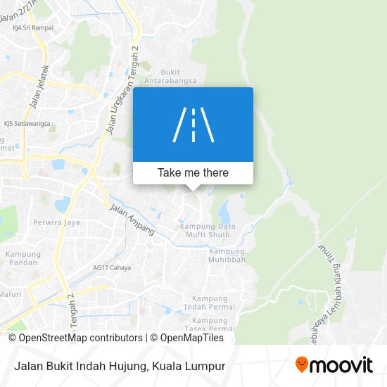 Peta Jalan Bukit Indah Hujung