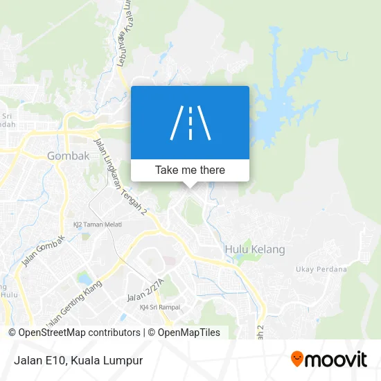 Jalan E10 map