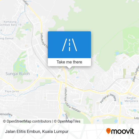 Jalan Elitis Embun map