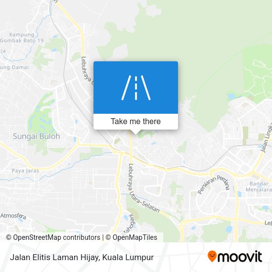 Jalan Elitis Laman Hijay map