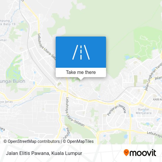 Jalan Elitis Pawana map