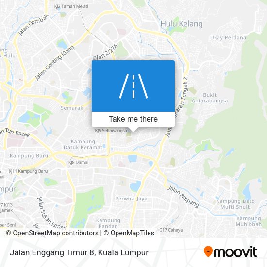 Jalan Enggang Timur 8 map