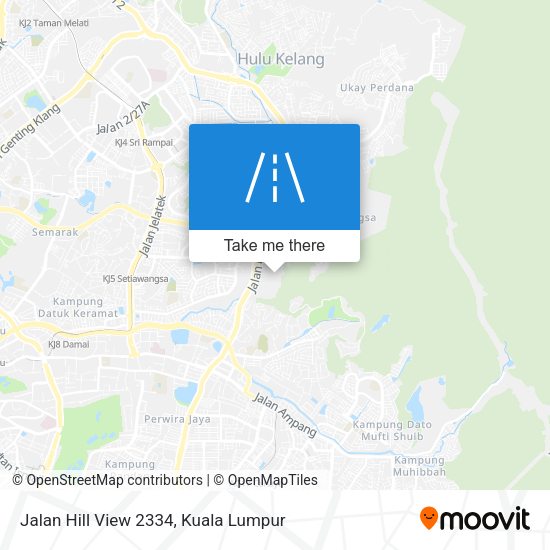 Jalan Hill View 2334 map