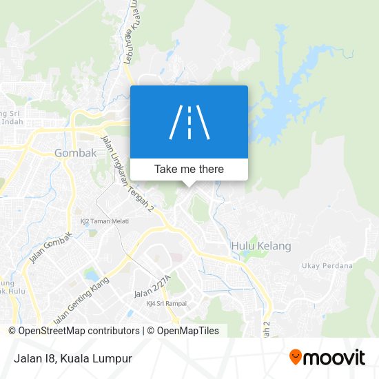 Jalan I8 map