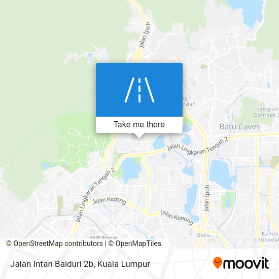 Jalan Intan Baiduri 2b map