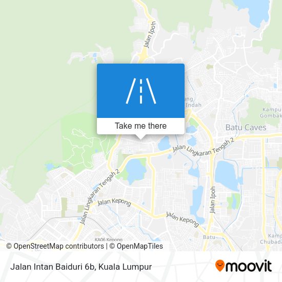 Jalan Intan Baiduri 6b map