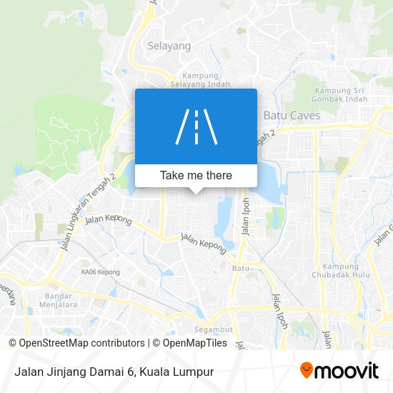 Jalan Jinjang Damai 6 map