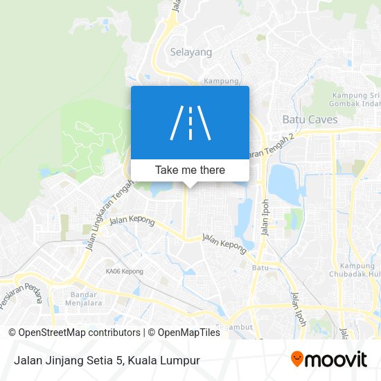 Jalan Jinjang Setia 5 map