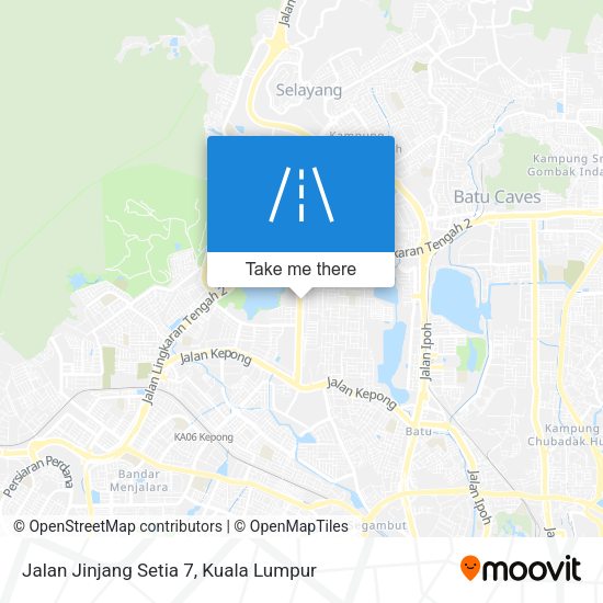 Jalan Jinjang Setia 7 map