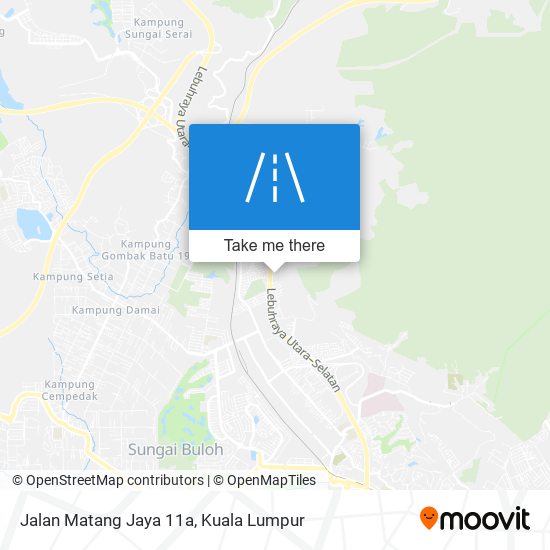 Peta Jalan Matang Jaya 11a