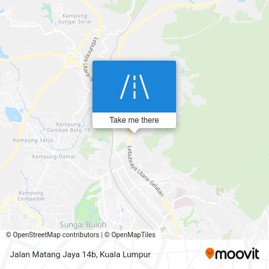 Jalan Matang Jaya 14b map