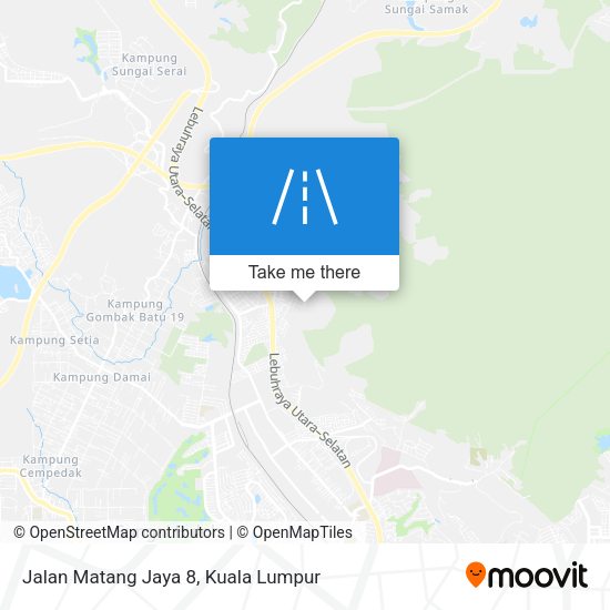 Peta Jalan Matang Jaya 8