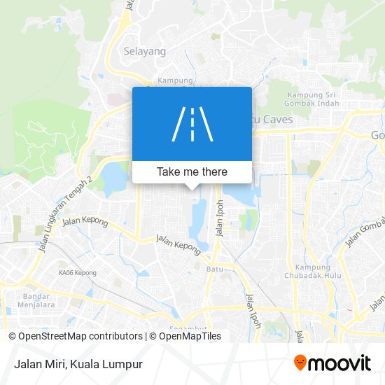 Jalan Miri map