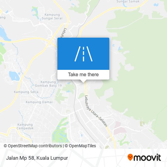 Jalan Mp 58 map