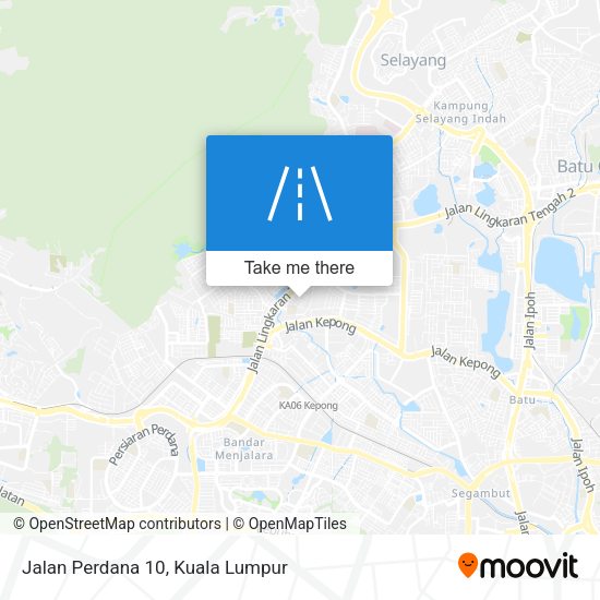Peta Jalan Perdana 10