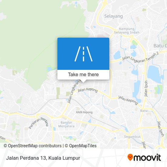 Jalan Perdana 13 map