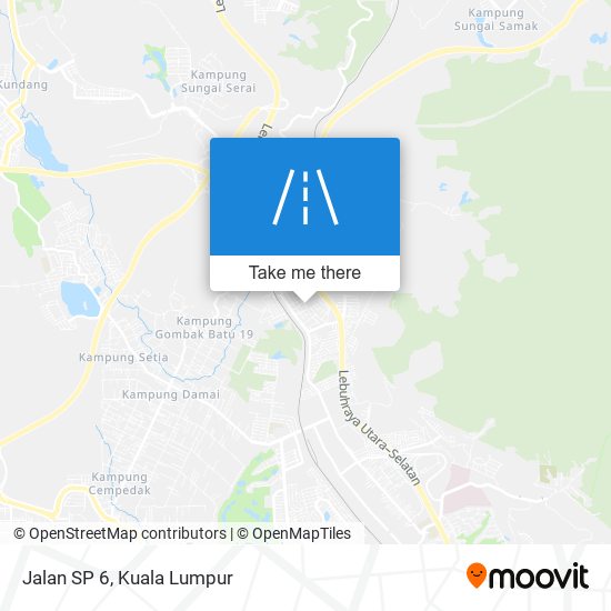 Jalan SP 6 map