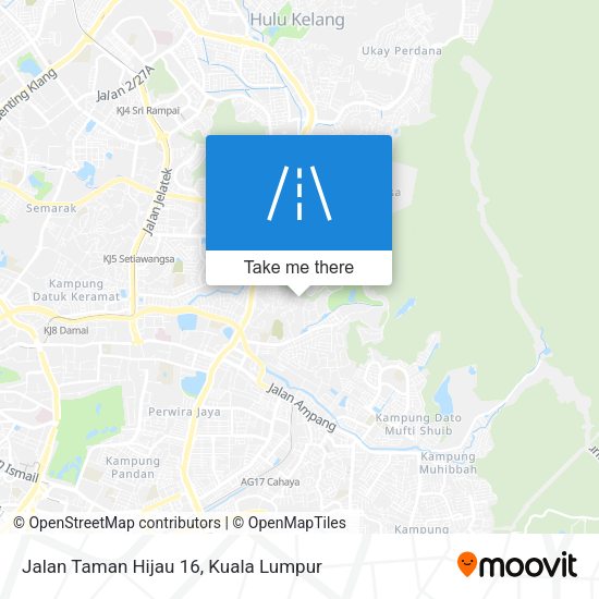 Peta Jalan Taman Hijau 16