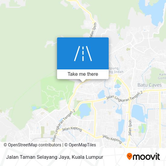 Peta Jalan Taman Selayang Jaya