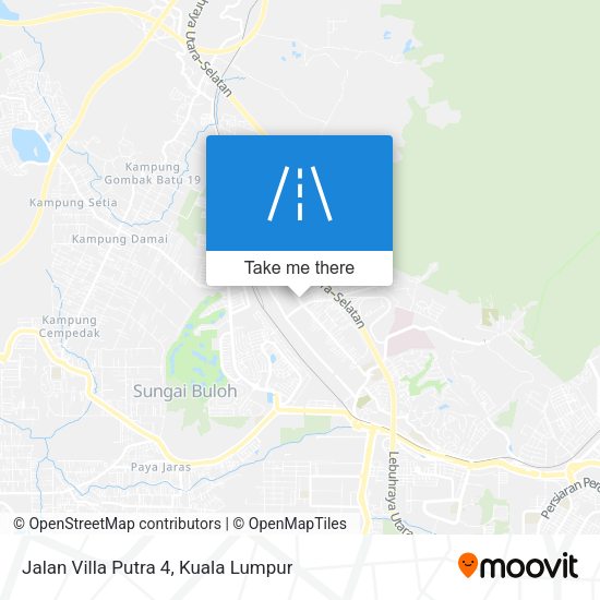 Peta Jalan Villa Putra 4