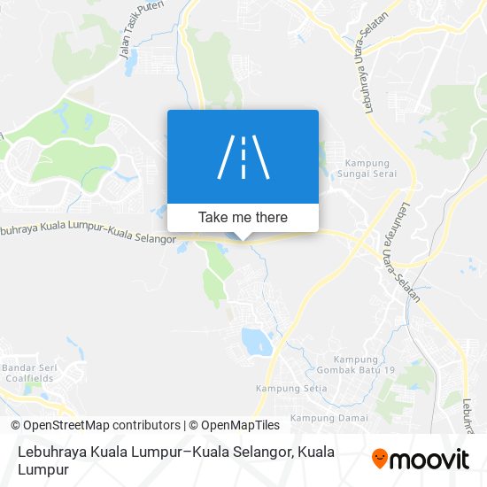 Lebuhraya Kuala Lumpur–Kuala Selangor map