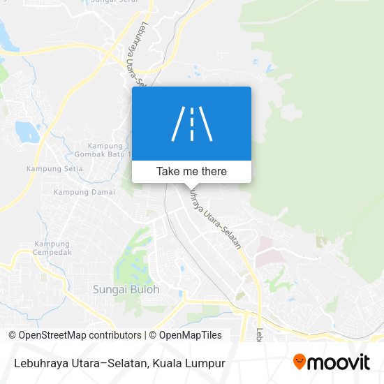 Peta Lebuhraya Utara–Selatan