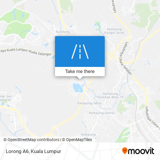 Lorong A6 map