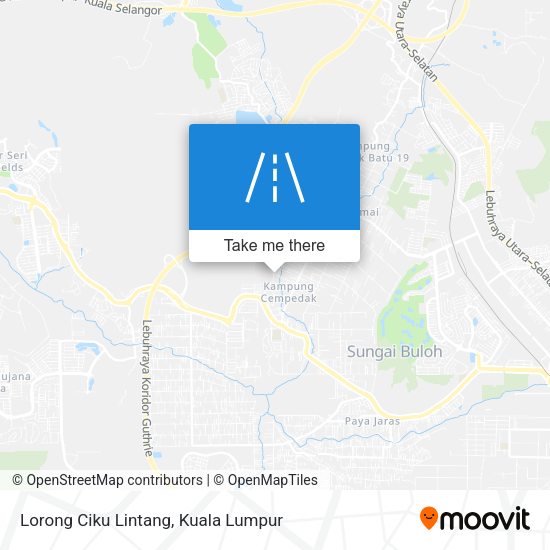 Peta Lorong Ciku Lintang