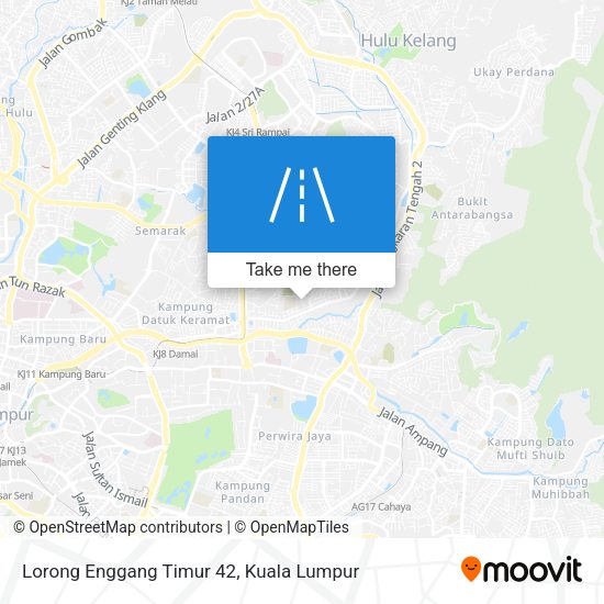 Lorong Enggang Timur 42 map