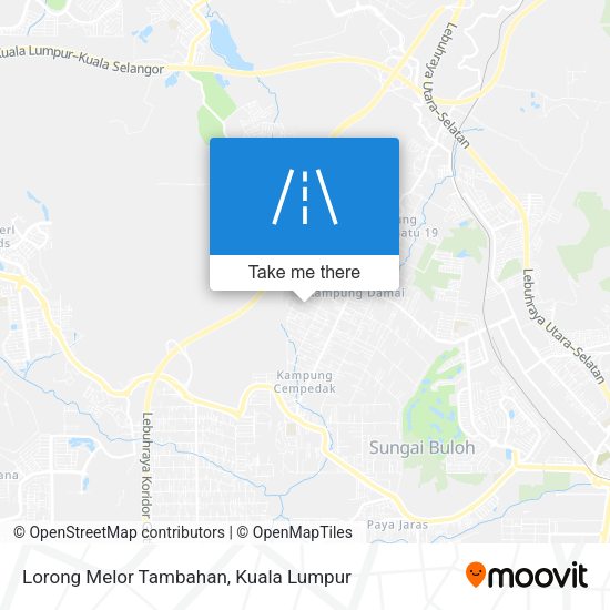 Peta Lorong Melor Tambahan