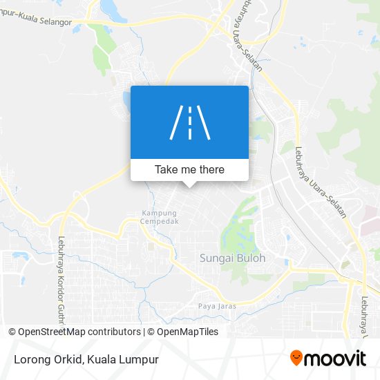 Lorong Orkid map
