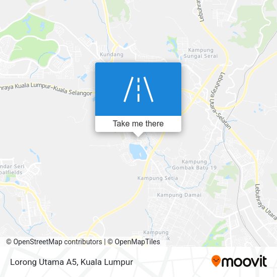 Peta Lorong Utama A5