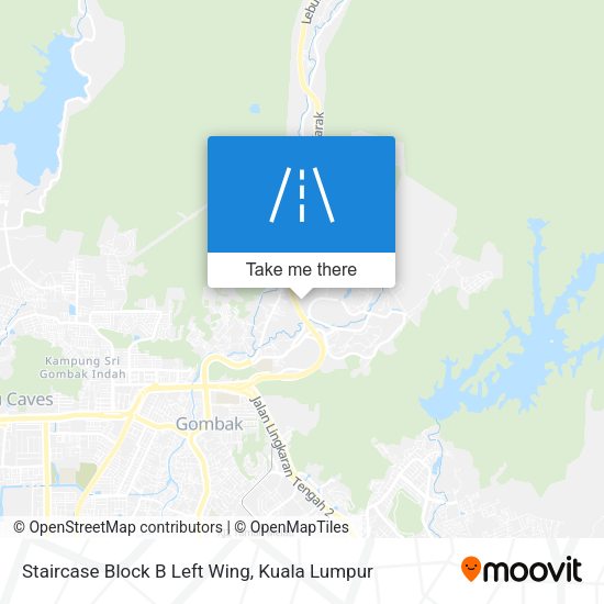 Staircase Block B Left Wing map