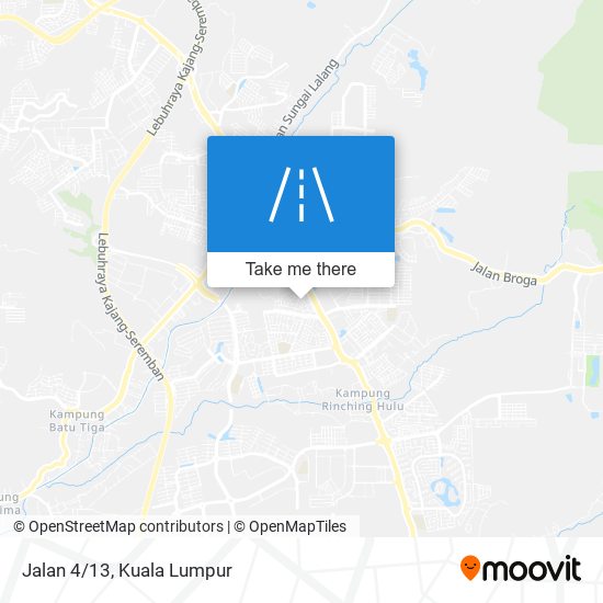 Jalan 4/13 map