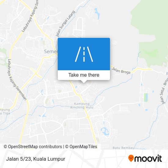 Jalan 5/23 map