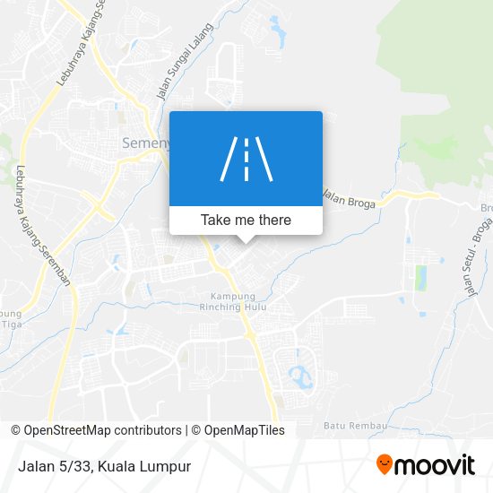 Jalan 5/33 map