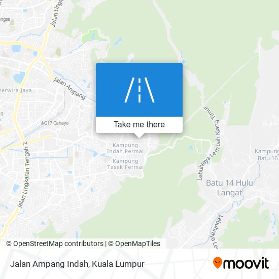 Peta Jalan Ampang Indah