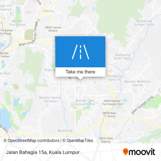 Jalan Bahagia 15a map