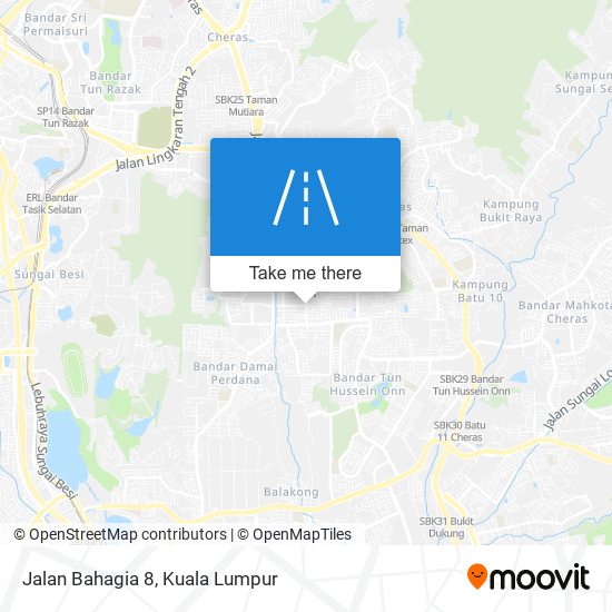 Jalan Bahagia 8 map