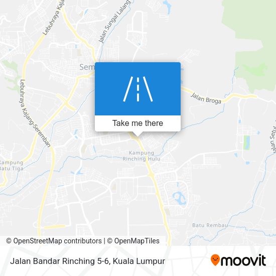 Jalan Bandar Rinching 5-6 map