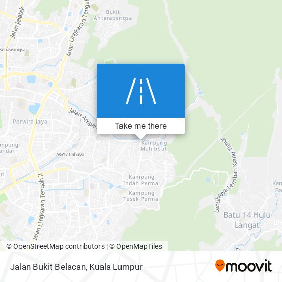 Peta Jalan Bukit Belacan