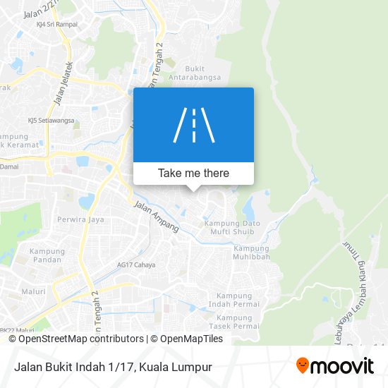 Jalan Bukit Indah 1/17 map