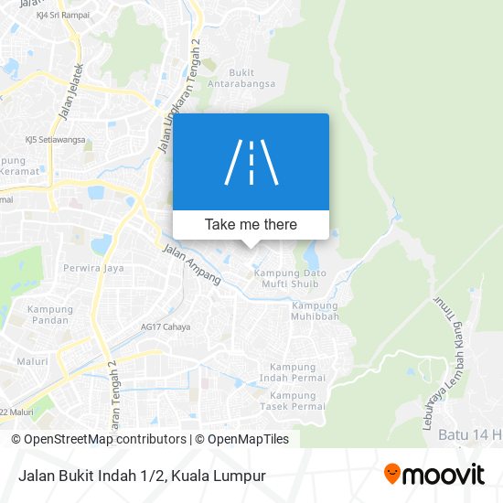 Jalan Bukit Indah 1/2 map